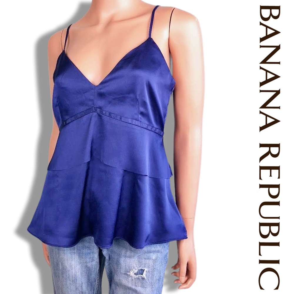 *NWT* BANANA REPUBLIC Peplum‎ Layered Cami - Picture 4 of 9